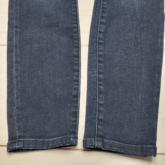 Liverpool Gia Glider Skinny Jeans Exposed Button Pull On Cornell Dark Wash 4 27 - Picture 7 of 10